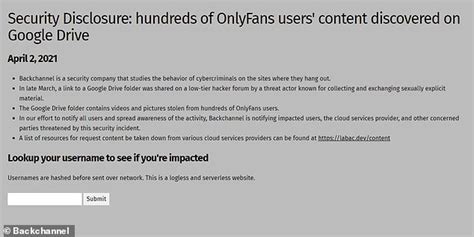 of leaked|Security Disclosure: hundreds of OnlyFans users content ...